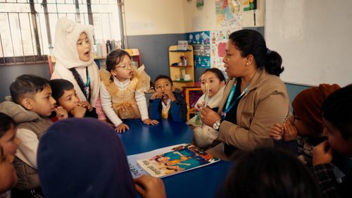 Small-group work with the class teacher